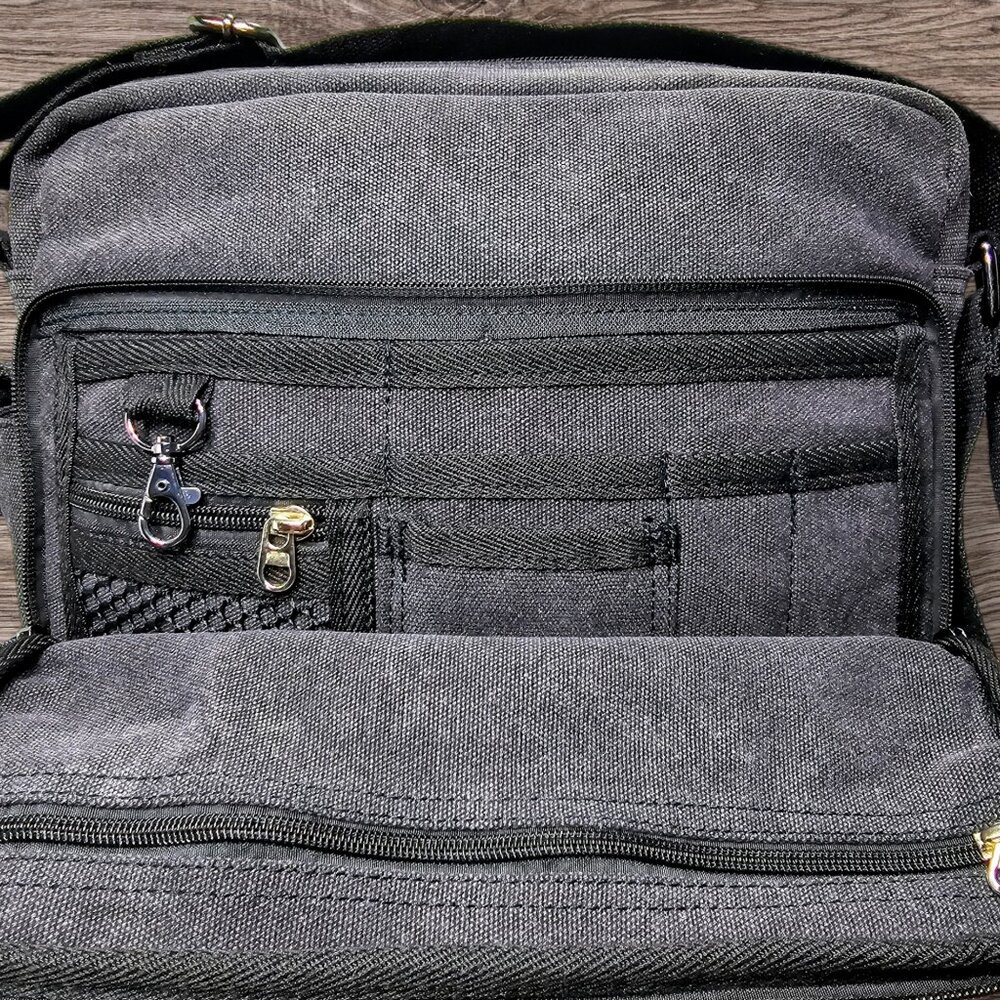 Kenox Classic Multifunctional Canvas Messenger Bag Crossbody Working Field - Picture 10 of 15